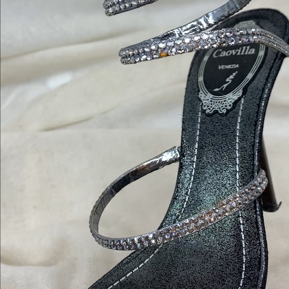 Rene Caovilla Wrapping Crystal Sandals - Picture 5 of 6